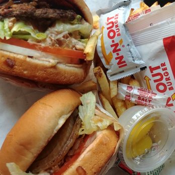 In-N-Out Burger - Hamburger loaded! - Burgers Near Me - Porter Ranch, California