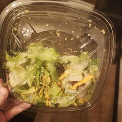Wendy's - Enough lettuce for a side salad