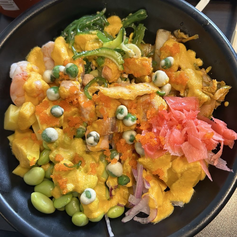 Aloha - Shrimp and salmon bowl - Poke Near Me - Quakertown, Pennsylvania