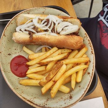 Golden Gate Bistro - Philly cheese steak and fries and raw onions - Breakfast & Brunch Near Me - Richmond, California