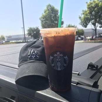 Starbucks - Venti Cold brew with 3 sugar free vanilla pumps and added cinnamon - Coffee & Tea Near Me - Azusa, California