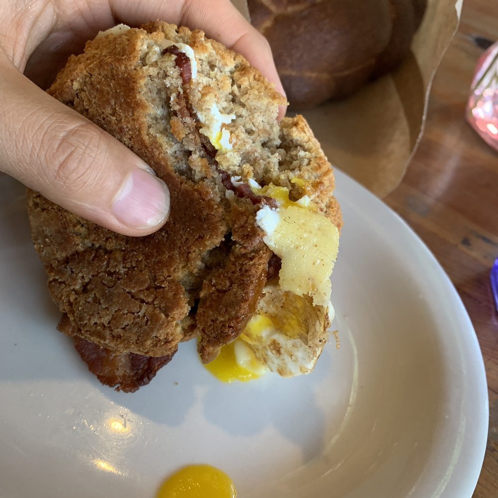Tabor Bread - Red Wheat Biscuit Sandwich + Bacon. - Bakeries Near Me - Portland, Oregon