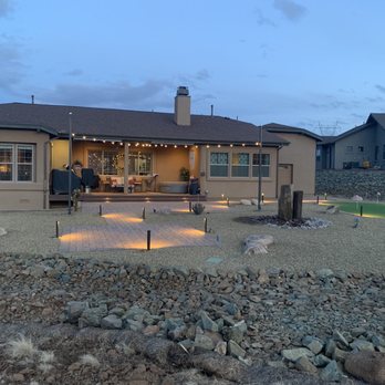 Unique Landscaping & Design - a patio with a fire pit - Landscaping Near Me - Chino Valley, Arizona Unique Landscaping & Design - a patio with a fire pit - Landscaping Near Me - Chino Valley, Arizona
