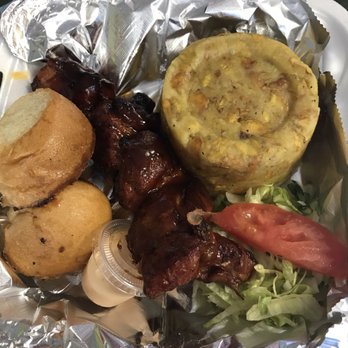 Willie's Pinchos in Orlando - Pincho de Cerdo (Pork Skewer) with mofongo (mashed plantains) AMAZING - Puerto Rican Near Me - Orlando, Florida Willie's Pinchos in Orlando - Pincho de Cerdo (Pork Skewer) with mofongo (mashed plantains) AMAZING - Puerto Rican Near Me - Orlando, Florida