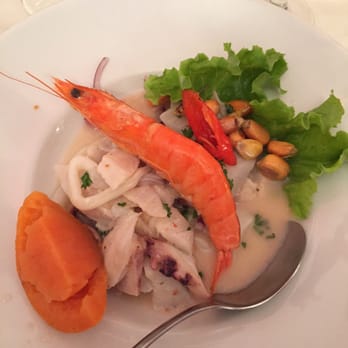 El Chalan - Ceviche mix (poisson blanc, calamar, crevette) - Peruvian Near Me - Paris, 75 El Chalan - Ceviche mix (poisson blanc, calamar, crevette) - Peruvian Near Me - Paris, 75
