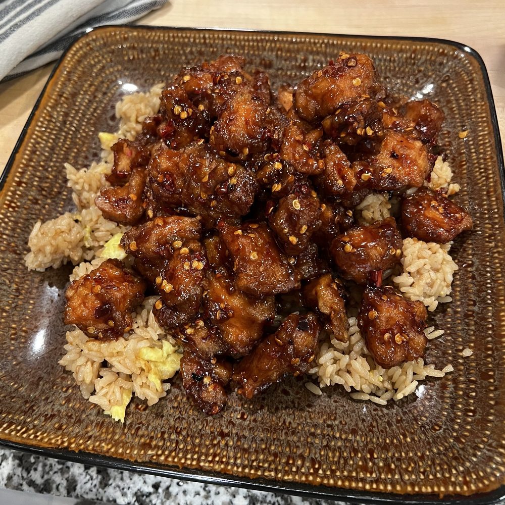 C2. General Tso's Chicken and fried rice C2. General Tso's Chicken and fried rice