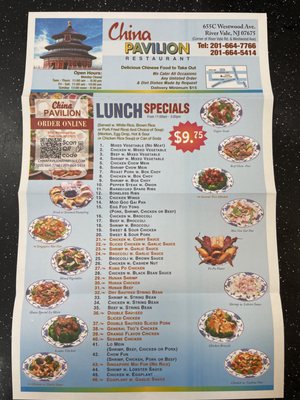 Menu photo 3 China Pavilion IV Rivervale, NJ