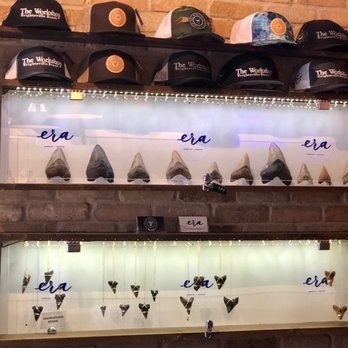 The Workshop - Awesome collection of Shark's teeth and jewelry- all available for purchase. - Coffee & Tea Near Me - Wrightsville Beach, North Carolina The Workshop - Awesome collection of Shark's teeth and jewelry- all available for purchase. - Coffee & Tea Near Me - Wrightsville Beach, North Carolina