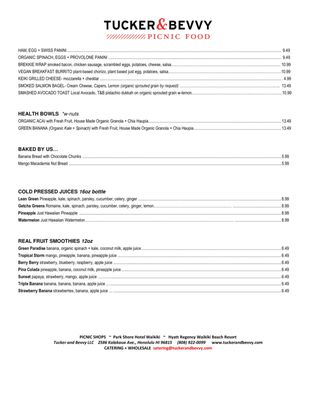 Menu photo 2 Tucker & Bevvy Honolulu, HI Menu photo 2 Tucker & Bevvy Honolulu, HI