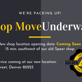 Golden Triangle Auto Care - Shop move underway! Reopening soon at 1356 S. Jason Street, Denver CO 80223 - Auto Repair Near Me - Denver, Colorado Golden Triangle Auto Care - Shop move underway! Reopening soon at 1356 S. Jason Street, Denver CO 80223 - Auto Repair Near Me - Denver, Colorado