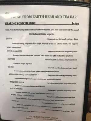 Fresh From Earth Herb & Tea Bar by null