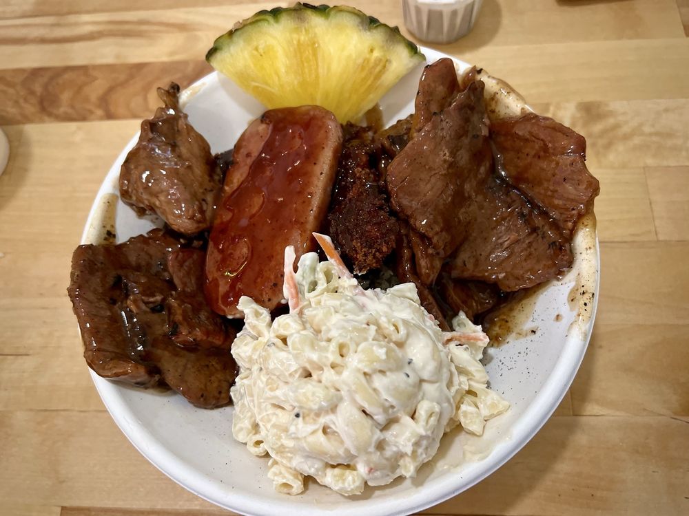 Food from Buzzs Hawaiian Grill