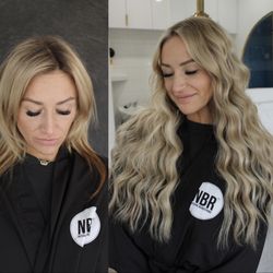 Lightning Hair - Partial Blonding and 2 Rows of extensions by Lexi