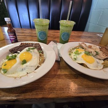 Sugar Milk Cafe - Steak Chilaquiles Chicken Chilaquiles - Breakfast & Brunch Near Me - Naperville, Illinois