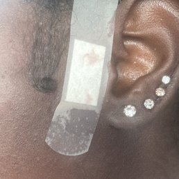 Blood still in my earrings Blood still in my earrings