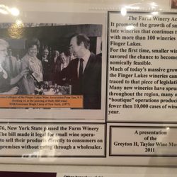 Greyton H. Taylor Wine Museum - Thank you to the Farm Winery Act, or else we wouldn't be here today!