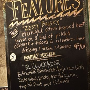 Cantina del Centro - This is that specialty menu!! Both tacos were fire!! Zesty Brisky and El Cluckador!! - Mexican Near Me - Nelson, British Columbia Cantina del Centro - This is that specialty menu!! Both tacos were fire!! Zesty Brisky and El Cluckador!! - Mexican Near Me - Nelson, British Columbia