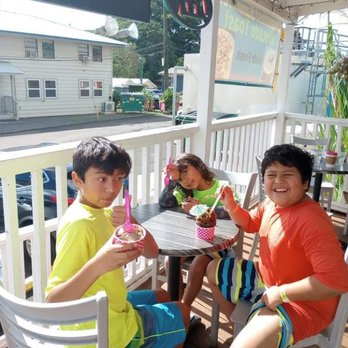 Koloa Mill Ice Cream & Coffee - Kids enjoying their shaved ice and ice cream. - Coffee & Tea Near Me - Koloa, Hawaii Koloa Mill Ice Cream & Coffee - Kids enjoying their shaved ice and ice cream. - Coffee & Tea Near Me - Koloa, Hawaii