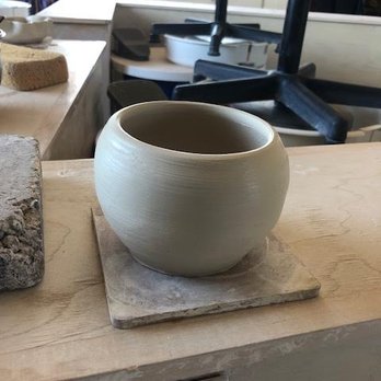 Bitter Root Pottery - My first piece, I had no idea that I could do this.  Thanks Lily for the great instruction :) - Paint-Your-Own Pottery Near Me - Los Angeles, California