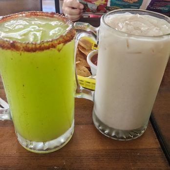 Frida's Taqueria Ajua - Pepino con Limón Aqua Fresca and a Horchata - Mexican Near Me - Modesto, California Frida's Taqueria Ajua - Pepino con Limón Aqua Fresca and a Horchata - Mexican Near Me - Modesto, California
