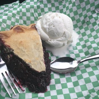 The Huckleberry Patch - Huckleberry pie and a scoop of vanilla ice cream - Desserts Near Me - Hungry Horse, Montana The Huckleberry Patch - Huckleberry pie and a scoop of vanilla ice cream - Desserts Near Me - Hungry Horse, Montana