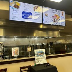 Marilyn's Mediterranean Kitchen - The inside and menu