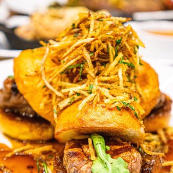 Pinstripes - Tenderloin Sliders. Instagram: @absofreakinglutelyyummy - New American Near Me - Houston, Texas Pinstripes - Tenderloin Sliders. Instagram: @absofreakinglutelyyummy - New American Near Me - Houston, Texas