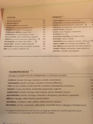 Menu photo 4 Santamasa Barcelona, B