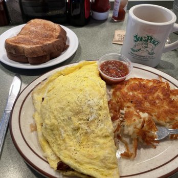 Joe's Other Place - My Lorraine omelette, wheat toast, hashbrowns, and coffee. - Mexican Near Me - Templeton, California Joe's Other Place - My Lorraine omelette, wheat toast, hashbrowns, and coffee. - Mexican Near Me - Templeton, California