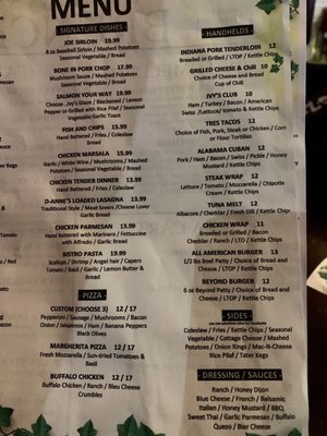 Menu photo 4 English Ivy's Indianapolis, IN