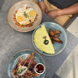 Pecado Mexican - Tres leche French toast and chorizo hash