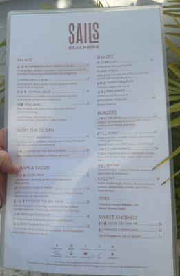 Menu photo 3 Sails East End, VI