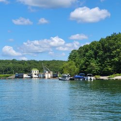 Wallenpaupack Boat Tours & Rentals - Dam at lake