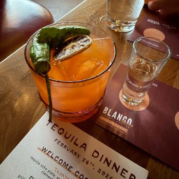 Blanco Cocina + Cantina - Welcome Cocktail: Thunderbird - New Mexican Cuisine Near Me - Phoenix, Arizona Blanco Cocina + Cantina - Welcome Cocktail: Thunderbird - New Mexican Cuisine Near Me - Phoenix, Arizona