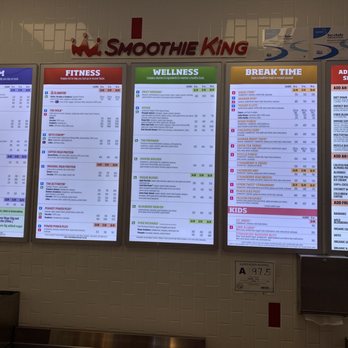 Smoothie King - Menu - Juice Bars & Smoothies Near Me - Morehead City, North Carolina