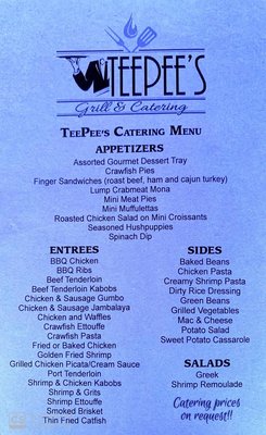 Menu photo 4 Tee Pee's Hammond, LA