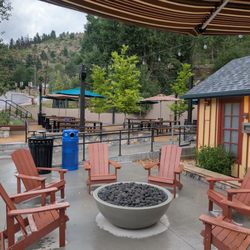 Richman Beer Garden - Fire pit and seating area
