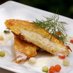 Biergarten Parkhotel Schillerhain - Forelle im Kartoffelmantel