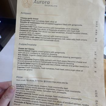 Aurora Sausalito - 2026 menu - Italian Near Me - Sausalito, California