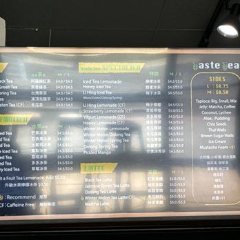 Taste Tea - Menu - Bubble Tea Near Me - Waipahu, Hawaii