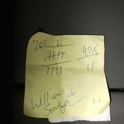 Joe's Bar and Grill - The receipt they provided when I asked for one because they charged us $160 for this tab. 9 rounds at $7 don't add up to $160