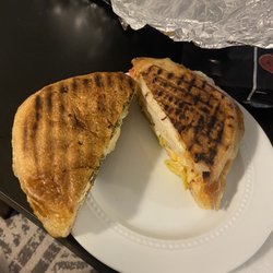 Temptations Cafe - Panini sandwiches: Pesto Chicken Panini and Southwestern Turkey Panini