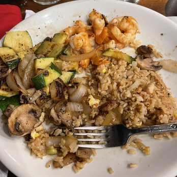 Benihana - Small portions shrimp hibachi with the upgraded chicken fried rice - Sushi Bars Near Me - Orlando, Florida