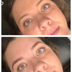 Glitz & Glam Brows and Lashes - Brow Lamination with tint.