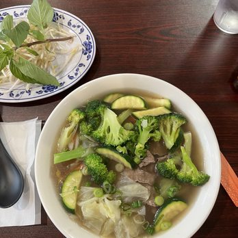 Pho & Baguette - 2. Steak Pho with extra veggies - Vietnamese Near Me - Tumwater, Washington Pho & Baguette - 2. Steak Pho with extra veggies - Vietnamese Near Me - Tumwater, Washington