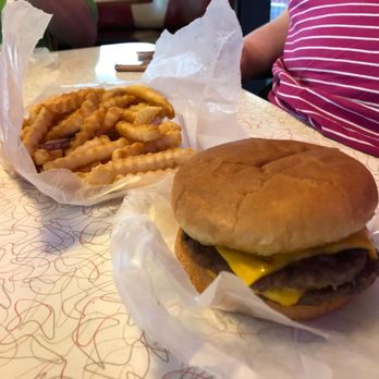 Wright's Dairy Rite - Double cheeseburger and fries - Ice Cream & Frozen Yogurt Near Me - Staunton, Virginia