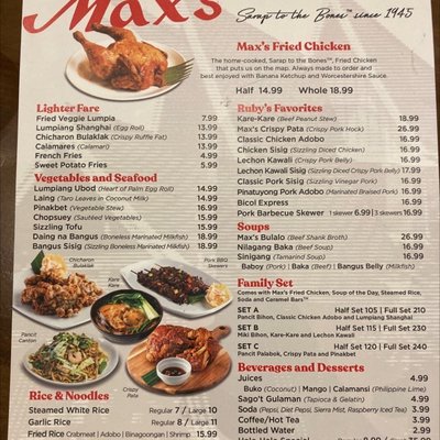 Menu photo 6 Max's Restaurant - Seattle Tukwila, WA Menu photo 6 Max's Restaurant - Seattle Tukwila, WA