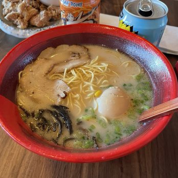 Kushi Tsuru - White tonkatsu - perfectly chewy thin egg noodle and rich broth - Japanese Near Me - Morgan Hill, California