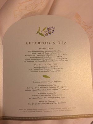 Menu photo 4 The Ritz Restaurant London, XGL Menu photo 4 The Ritz Restaurant London, XGL