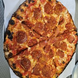 Slice of New Haven - A Slice of New Haven - Pepperoni and Calabria peppers!  Superb!
